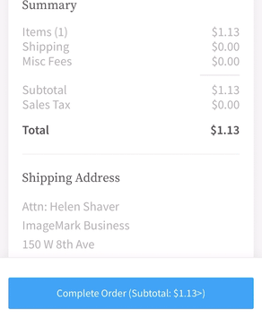 Complete Order